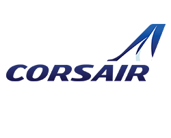 Corsair logo fond blanc