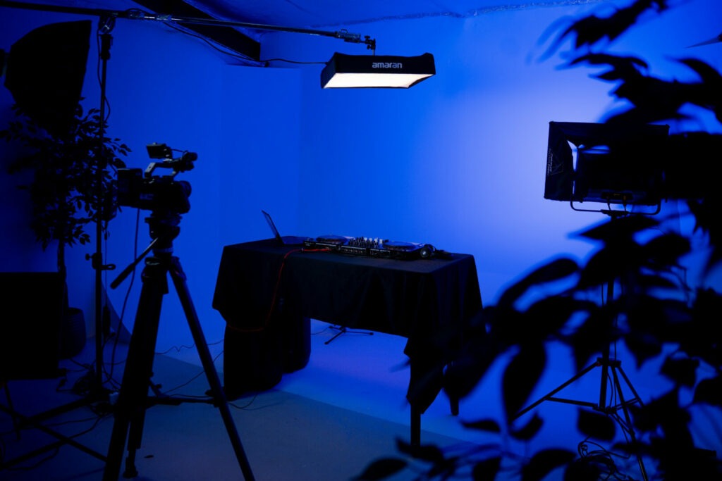 Studio bleu créatif